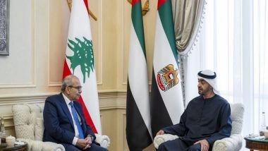 World News | UAE President, Lebanese Prime Minister Discuss Bilateral Relations, Regional Developments