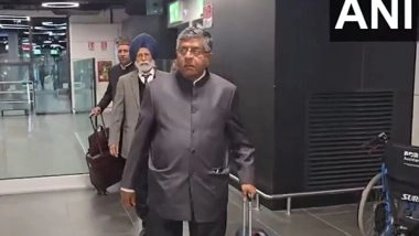 World News | All-party Delegation Led by BJP MP Ravi Shankar Prasad Arrives in Rome After France Visit