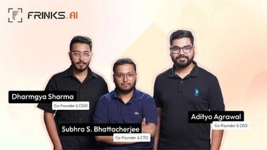 Business News | Frinks AI, a Manufacturing AI Startup by IIT Hyderabad Alumni, Raises $5.4m Led by Prime Ventures
