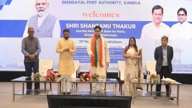 India News | Minister of State for Ports Shantanu Thakur Inaugurates and Lays Foundation Stone for DPA Projects