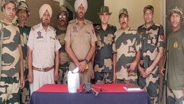India News | BSF Recovers Drone, Heroin and Pistol Body from Punjab Border
