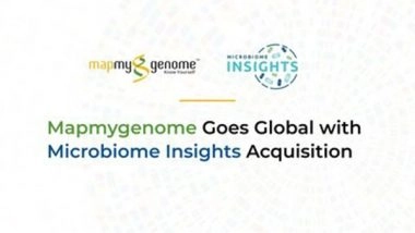 Business News | Mapmygenome Cements Global Leadership in Genomics with Strategic Acquisition of Canada's Microbiome Insights