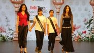 Business News | Twin Trailblazers Samaya and Samara Chauhan Walk The Ramp For Mental Health & Educational Equality At Delhi Times Fashion Week 2025