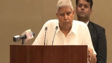 India News | Caste-based Enumeration Will Be Game-changing, Bring About Social Justice: VP Jagdeep Dhankhar