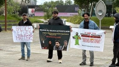 World News | Baloch Community Protests in Scotland, Finland; Demand Global Accountability for Balochistan