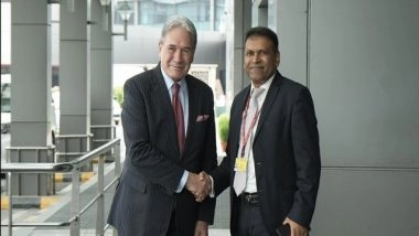 World News | India Welcomes New Zealand's Deputy PM & Foreign Minister Winston Peters for Official Visit