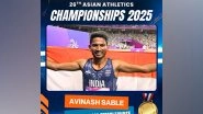 Sports News | Asian Athletics C'ships: Indian Medal Tally Moves to 14 as Avinash, Jyothi Secure Gold