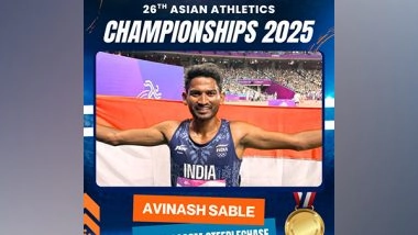Sports News | Asian Athletics C'ships: Indian Medal Tally Moves to 14 as Avinash, Jyothi Secure Gold