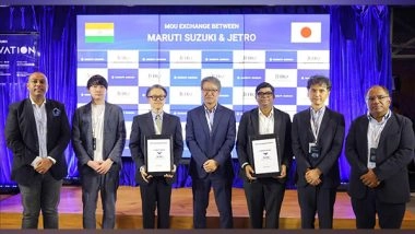 Business News | Maruti Suzuki and JETRO Collaborate to Facilitate Business Opportunities for Startups from India and Japan