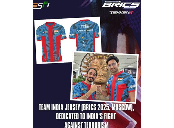 Sports News | ESFI Unveils Team India Jersey for BRICS Esports Championship 2025 in Tribute to Operation Sindoor