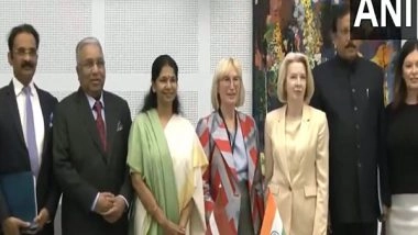 World News | All-party Delegation Led by DMK MP Kanimozhi Holds Meeting with Latvian Parliamentarians in Riga