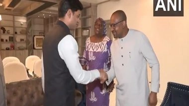 World News | Shrikant Shinde Leads Group 4 Delegation in Meeting with Sierra Leone Vice President