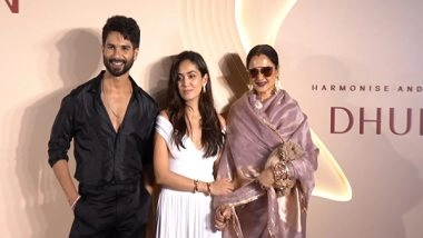 Entertainment News | Rekha Joins Mira Rajput, Shahid Kapoor at Wellness Brand Launch in Mumbai