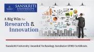 Business News | Sanskriti University Honored for Scientific Excellence, Reinforcing Its Title as Top Multidisciplinary & Innovation-Driven University of Uttar Pradesh