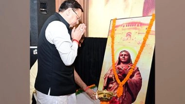 India News | Uttarakhand CM Dhami Pays Homage to Ahilyabai Holkar on Her 300th Birth Anniversary