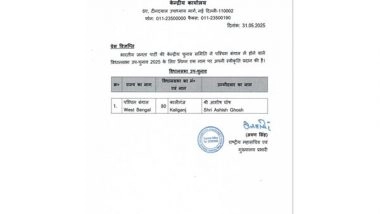 India News | West Bengal: BJP Announces Ashish Goyal as Party Candidate for Kaliganj Constituency Bypoll