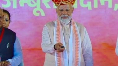 India News |  PM Modi Virtually Inaugurates Satna and Datia Airports, Boosting Regional Connectivity in Madhya Pradesh