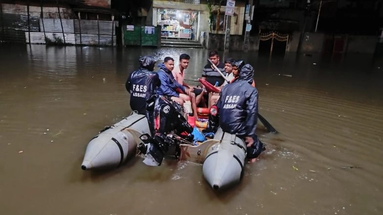 Heavy Rain Causes Floods in Parts of Assam, 5 Killed in Landslides