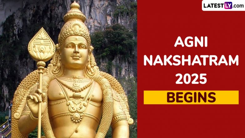 Agni Nakshatram 2025 Start Time: What Is Kathiri Veyil? When Is Agni Natchathiram Beginning? Know About the Period When Sun Passes Through the &lsquo;Krittika&rsquo; Star