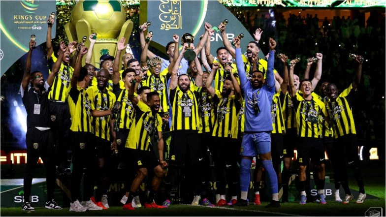Al-Ittihad Win King Cup of Champions 2024-25, Karim Benzema's Brace Helps Saudi Arabian Champions Beat Al-Qadisiyah 3-1 to Clinch Title