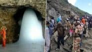 Amarnath Yatra 2025 Suspended From Pahalgam and Baltal Base Camps for a Day Due to Incessant Rainfall