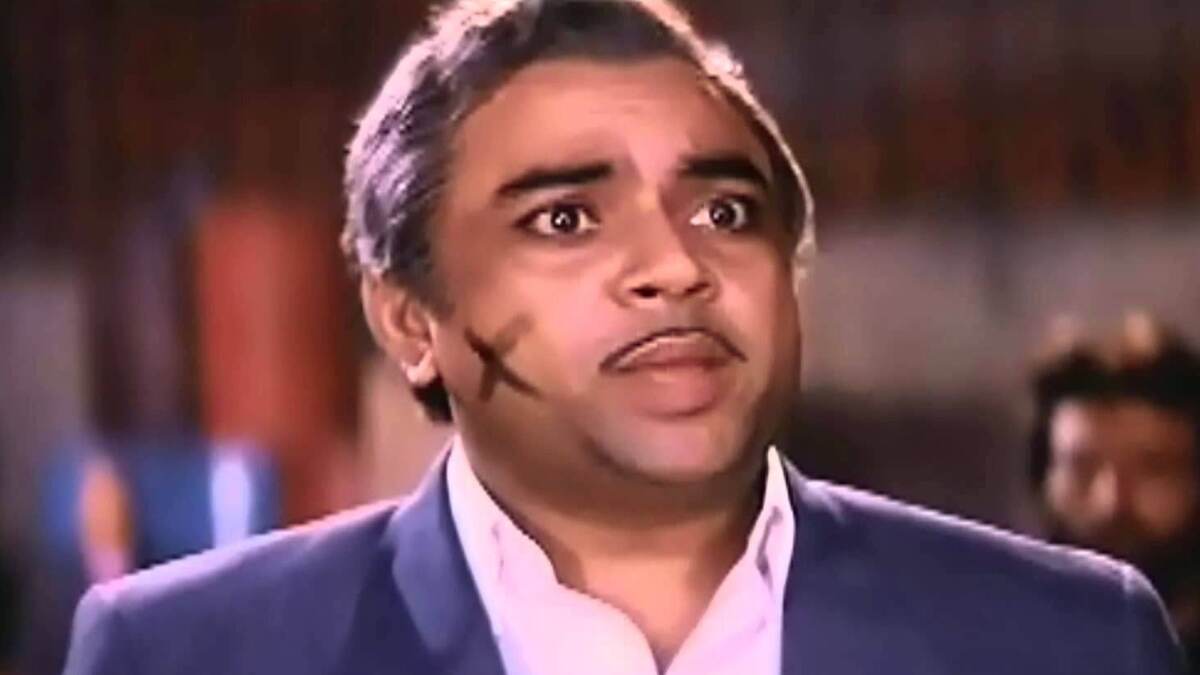 In 'Andaz Apna Apna,' Paresh Rawal played a memorable dual role as twin brothers Ram Gopal Bajaj and the criminal Teja. In 'Andaz Apna Apna,' Paresh Rawal played a memorable dual role as twin brothers Ram Gopal Bajaj and the criminal Teja.