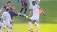Aurelian Tchouameni's Handball Denied By Referee; Watch Los Blancos Midfielder's Hand Position As Ball Struck It During Barcelona vs Real Madrid La Liga 2024-25 El Clasico Match (See Video)