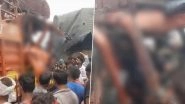 Aurangabad Road Accident: Truck Driver Gets Trapped Between Steering and Seat After Deadly Collision Between 2 Trucks on NH-19 in Bihar, Rescued After Hours; Disturbing Video Surfaces