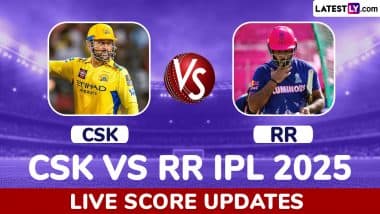 CSK 70/4 in 6.3 Overs | CSK vs RR Live Score Updates of IPL 2025: Wanindu Hasaranga Dismisses Ravi Ashwin