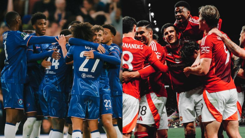 Chelsea vs Manchester United Premier League 2024&ndash;25 Free Live Streaming Online: How To Watch EPL Match Live Telecast on TV &amp; Football Score Updates in IST?