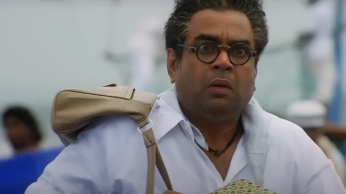In 'Chup Chup Ke,' Paresh Rawal shines as Gundya, a comically greedy yet lovable fisherman whose antics add riotous humour to the film. In 'Chup Chup Ke,' Paresh Rawal shines as Gundya, a comically greedy yet lovable fisherman whose antics add riotous humour to the film.