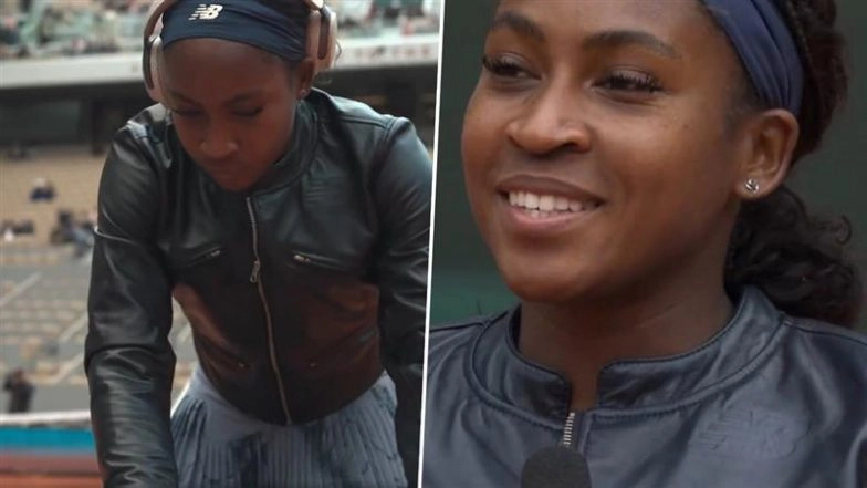 Coco Gauff Forgets Her Racquet at French Open 2025 Before First Round Victory Against Olivia Gadecki, Jokingly Blames It on Her Coach (Watch Video)
