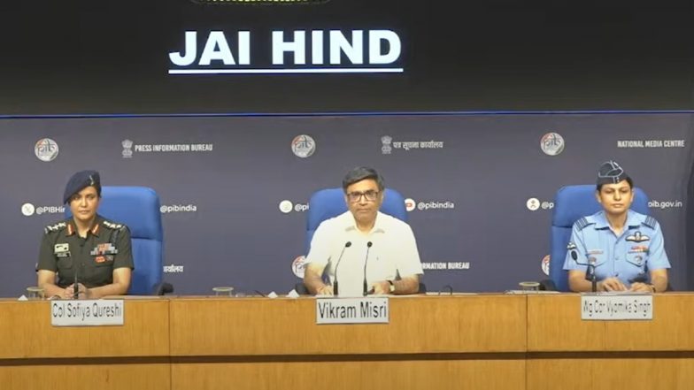 Meet Colonel Sofiya Qureshi, Wing Commander Vyomika Singh Who Took Centre Stage As India Briefed the World About Operation Sindoor (Watch Video)
