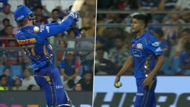 Ashwani Kumar Replaces Corbin Bosch As Concussion Sub After the Latter Retires Hurt Getting Hit By Prasidh Krishna's Bouncer During MI vs GT IPL 2025 Match