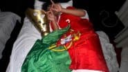 Cristiano Ronaldo Jr Poses With Vlatko-Markovic Tournament 2025 Trophy in Bed After Scoring Brace to Help Portugal U-15 Win Title (See Pic)