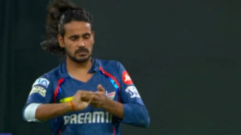 'Ek Aur Chalaan Kaat Diya’ Lucknow Super Giants Share Post on Digvesh Rathi Performing ‘Notebook’ Celebration During LSG vs SRH IPL 2025 Match