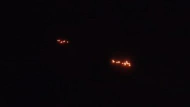 Pakistani Drones Neutralised by Indian Air Defence in Jammu and Kashmir’s Samba, Video Shows Red Streeks in Sky As UAVs Intercepted