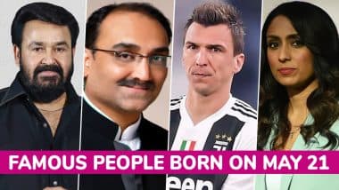 Famous Birthdays on May 21: Mohanlal, Aditya Chopra, Mario Mandžukić and Isa Guha – Know About Celebrities and Influential Figures Born on May 21