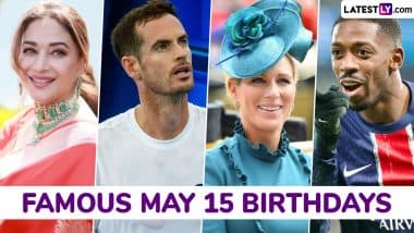 May 15 Celebrity Birthdays: Check List of Famous Personalities Born on May 15