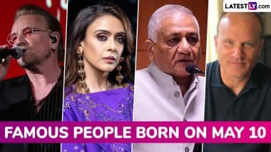 Famous Birthdays on May 10: Bono, Hrishitaa Bhatt, VK Singh and Dennis Bergkamp – Know About Celebrities and Influential Figures Born on May 10