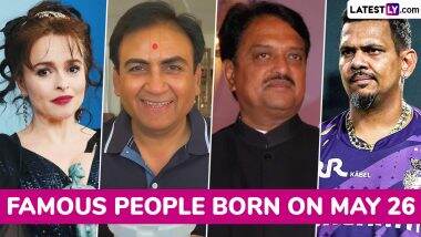 Famous Birthdays on May 26: Dilip Joshi, Helena Bonham Carter, Vilasrao Deshmukh and Sunil Narine – Know About Celebrities and Influential Figures Born on May 26