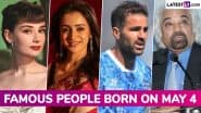 Famous Birthdays on May 4: Audrey Hepburn, Trisha Krishnan, Cesc Fàbregas and Sam Pitroda – Know About Celebrities and Influential Figures Born on May 4