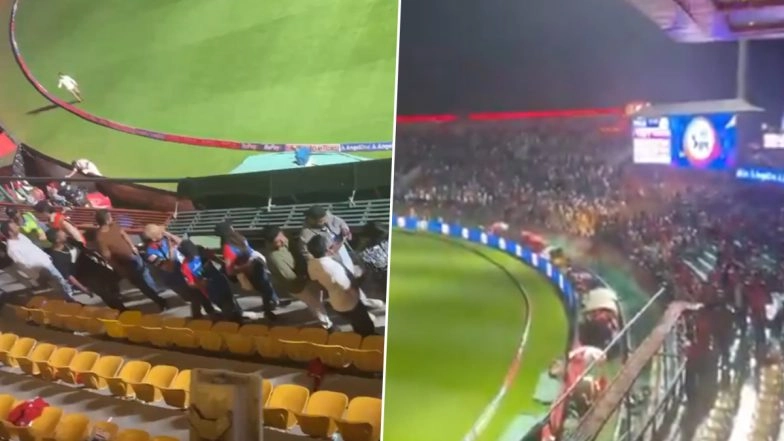 Fans Evacuated From HPCA Stadium In Dharamsala Midway in PBKS vs DC IPL 2025 Match As Pakistani Drones Intercepted in Jammu (Watch Video)