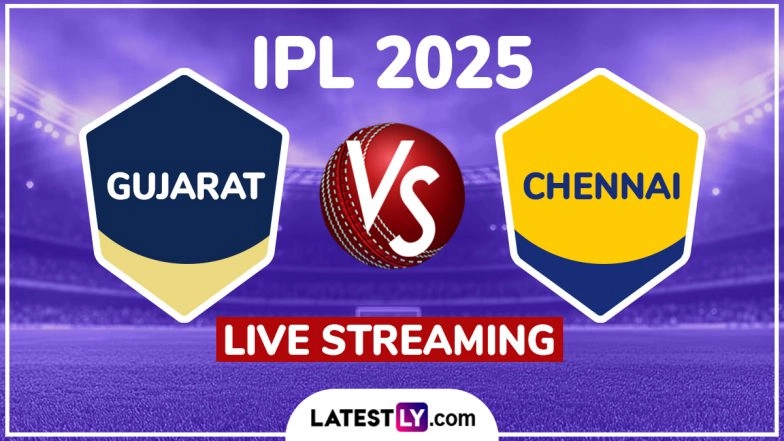 Gujarat Titans vs Chennai Super Kings IPL 2025 Free Live Streaming Online: How To Watch GT vs CSK Indian Premier League T20 Cricket Match Live Telecast on TV?