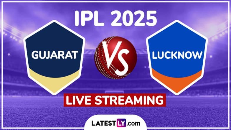 Gujarat Titans vs Lucknow Super Giants IPL 2025 Free Live Streaming Online: How To Watch GT vs LSG Indian Premier League T20 Cricket Match Live Telecast on TV?