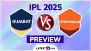 GT vs SRH IPL 2025 Preview: Key Battles, H2H, Impact Players and More About Gujarat Titans vs Sunrisers Hyderabad Indian Premier League Season 18 Match 51