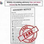 Narendra Modi-Led Govt Issued Advisory Asking People To Keep INR 50,000 Cash and Medicines Handy? As Fake ‘Advisory’ Goes Viral, PIB Fact Check Reveals the Truth