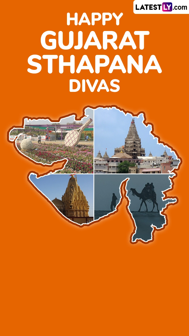 Happy Gujarat Sthapana Divas 2025 Wishes and Photos To Share With Family and Friends