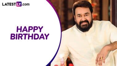 Mohanlal HD Images, Wallpapers and Birthday Captions for Free Download Online: Celebrate Malayalam Superstar’s 65th Birthday