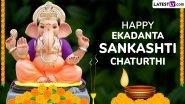 Ekadanta Sankashti Chaturthi 2025 Messages & Images: Wishes, Quotes and Greetings To Celebrate the Auspicious Day of Lord Ganesha